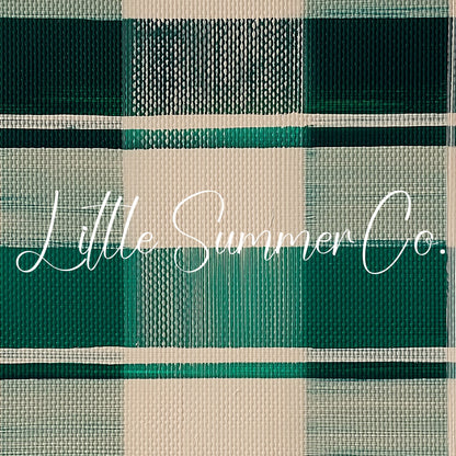 Green Plaid Pattern Frame TV Art displayed on a TV