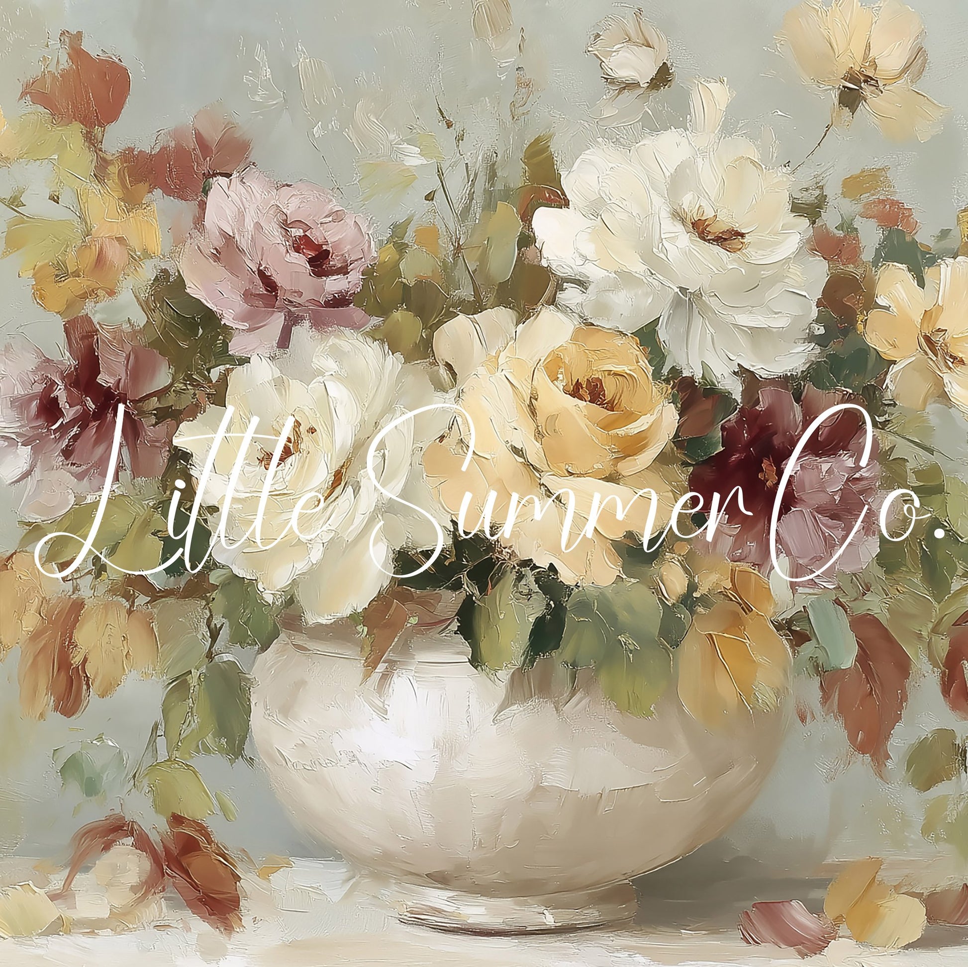 Garden Blossom Bouquet Frame TV Art displayed on a TV