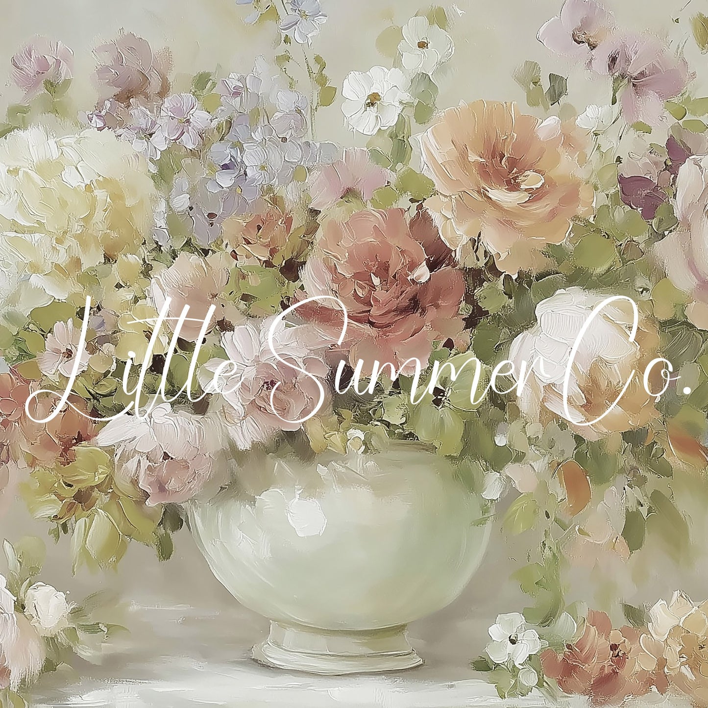 Rose Blossom Bouquet Frame TV Art displayed on a TV