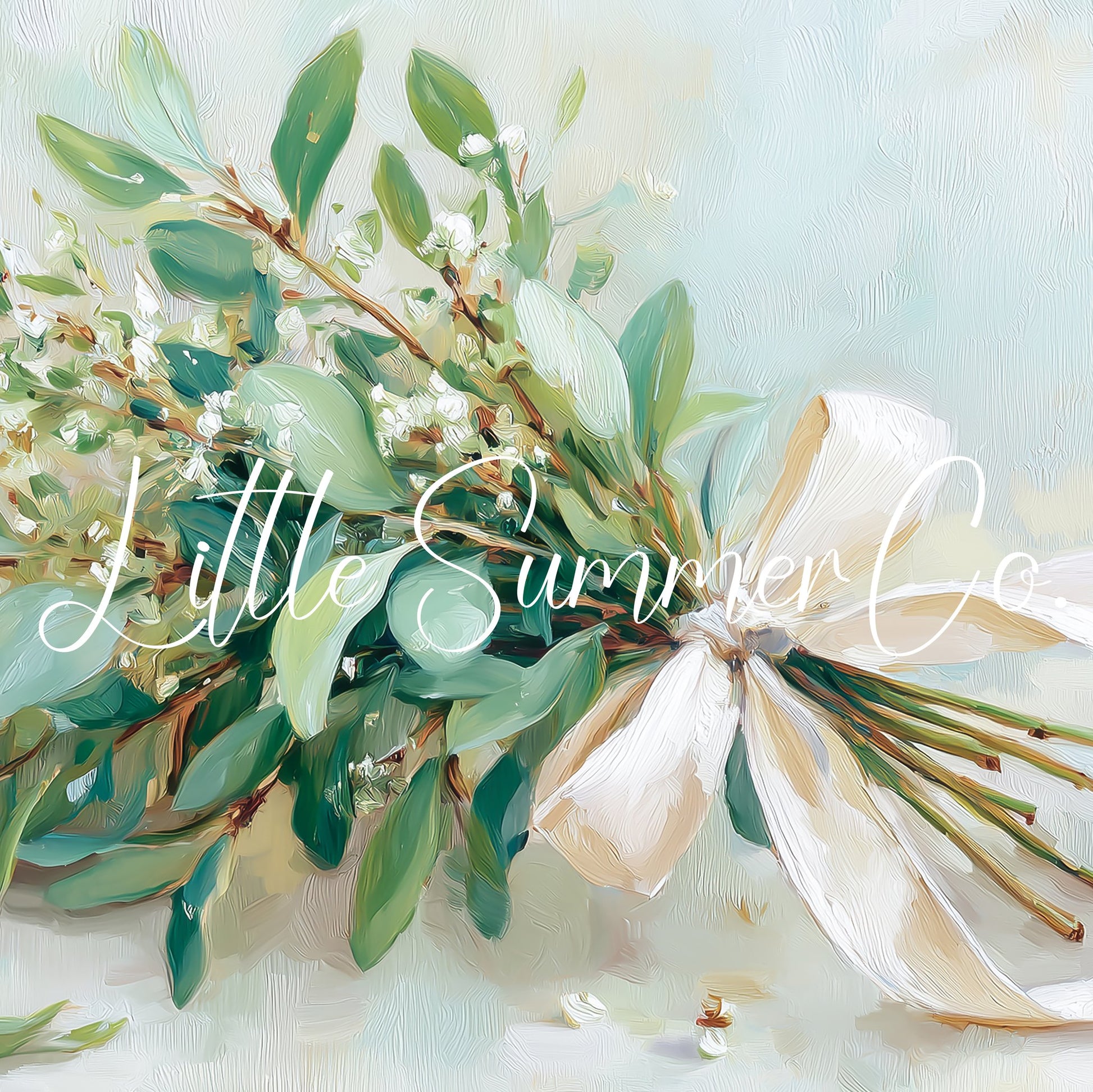 Ribbon Bouquet Frame TV Art displayed on a TV