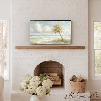 Palm Beach Frame TV Art displayed on a TV
