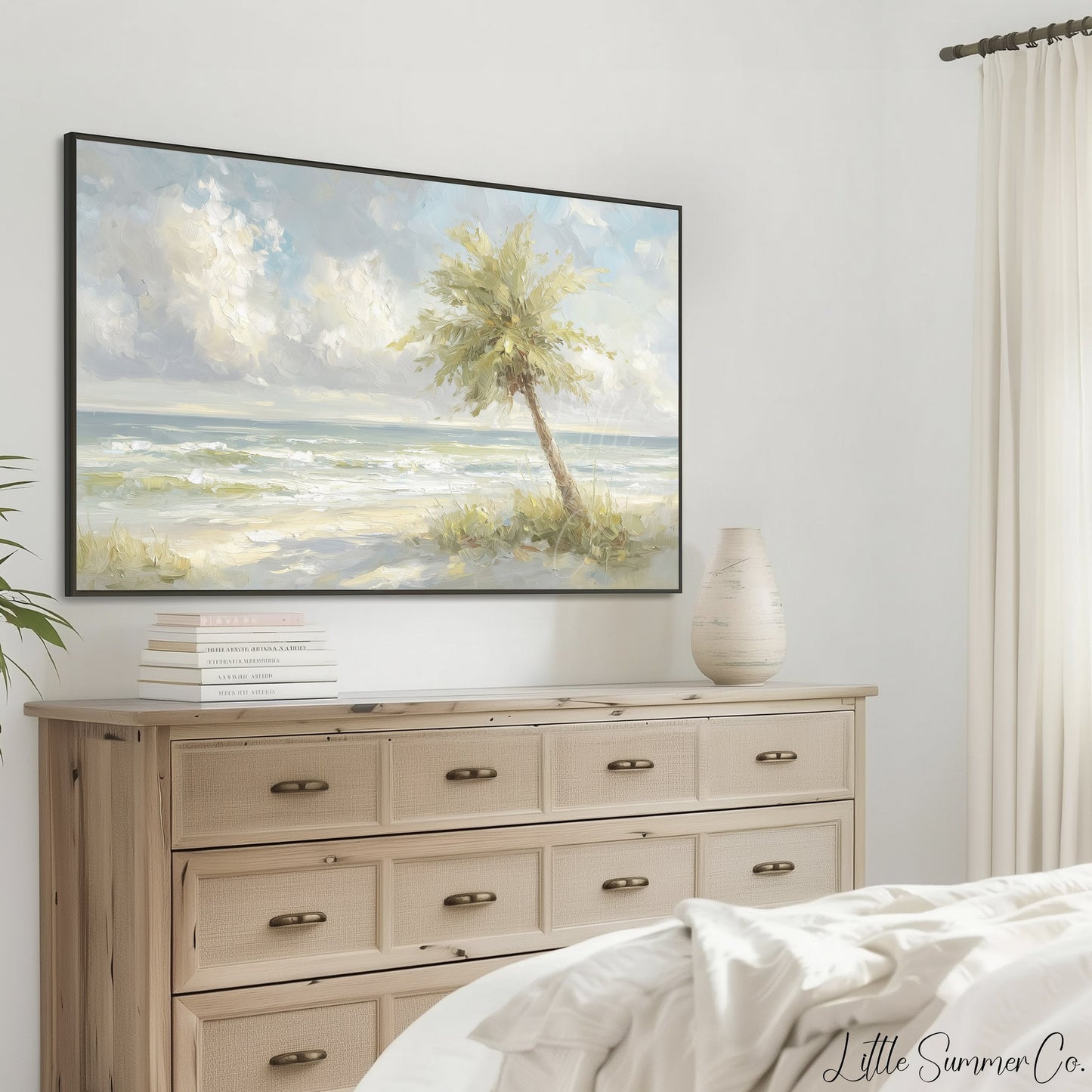 Palm Beach Frame TV Art displayed on a TV