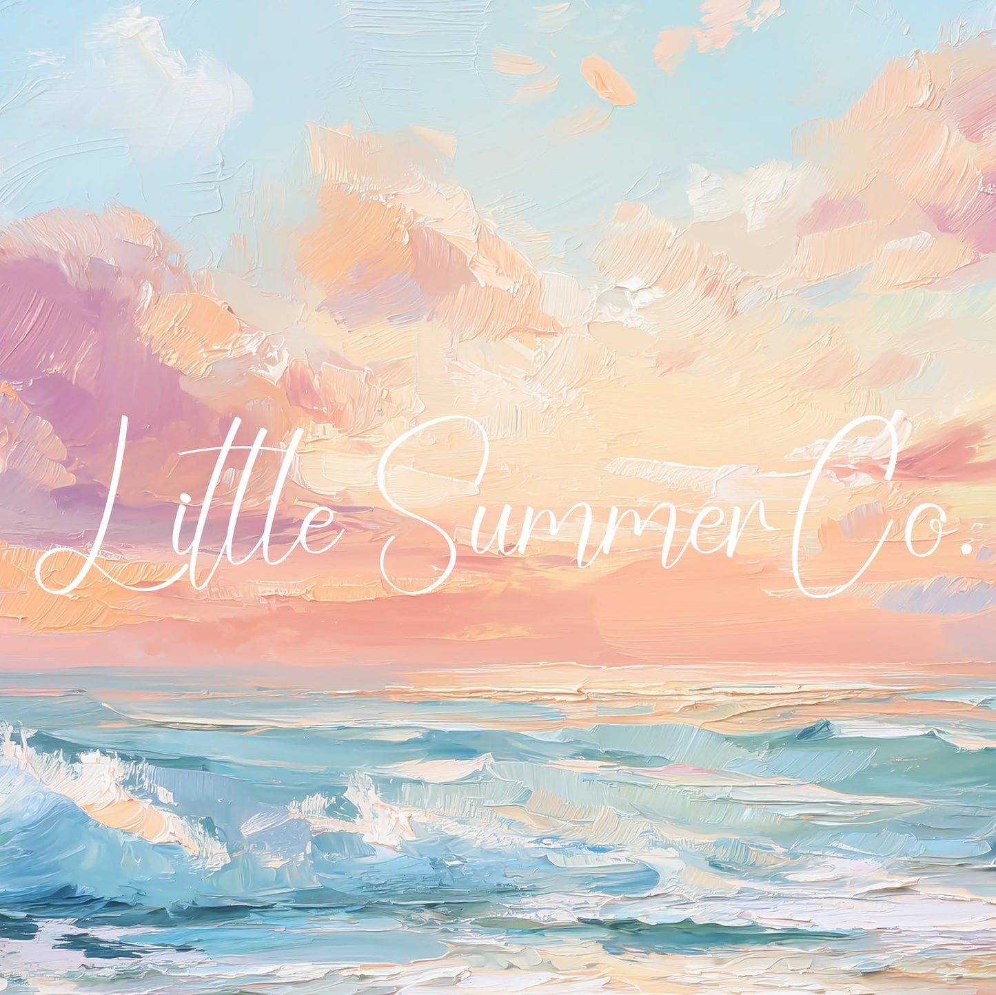 Pastel Seascape Frame TV Art displayed on a TV