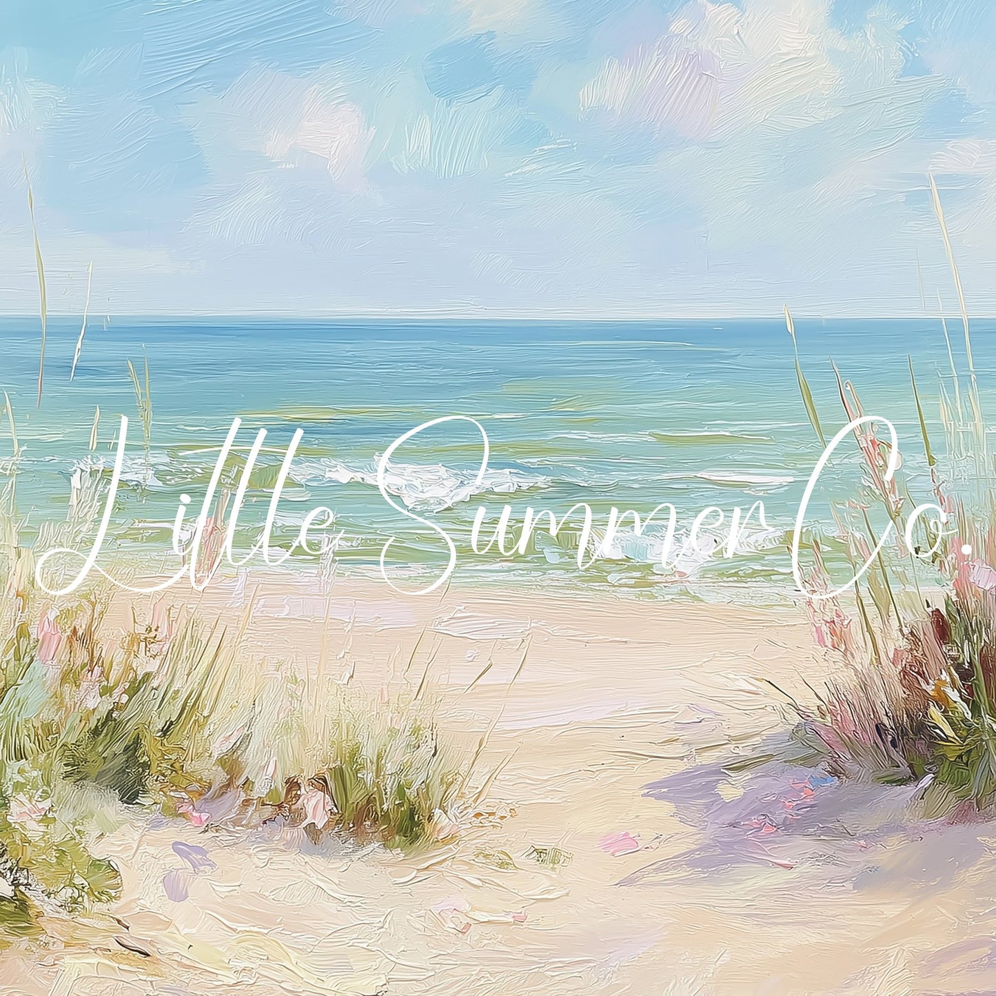 Sea Grass Beach Path Frame TV Art displayed on a TV