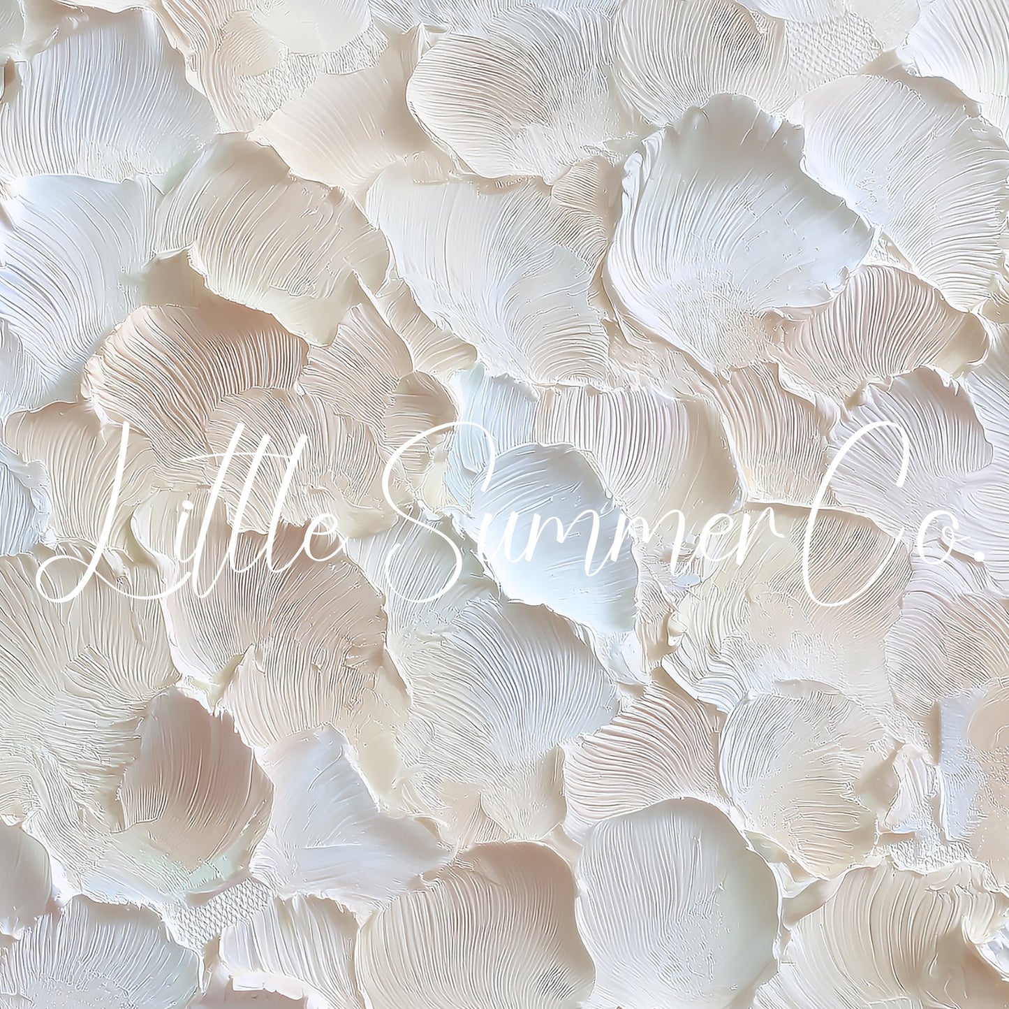 Ivory Petal Texture Frame TV Art displayed on a TV