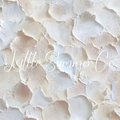 Ivory Petal Texture Frame TV Art displayed on a TV