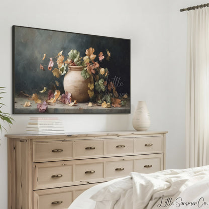 Autumn Foliage Frame TV Art displayed on a TV