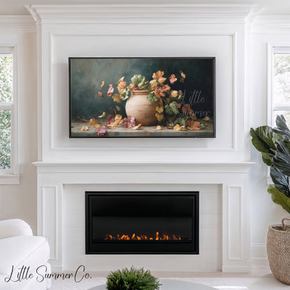 Autumn Foliage Frame TV Art displayed on a TV