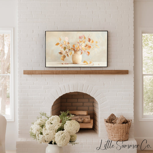 Autumn Branches Frame TV Art displayed on a TV