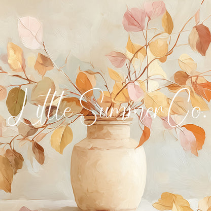 Autumn Branches Frame TV Art displayed on a TV
