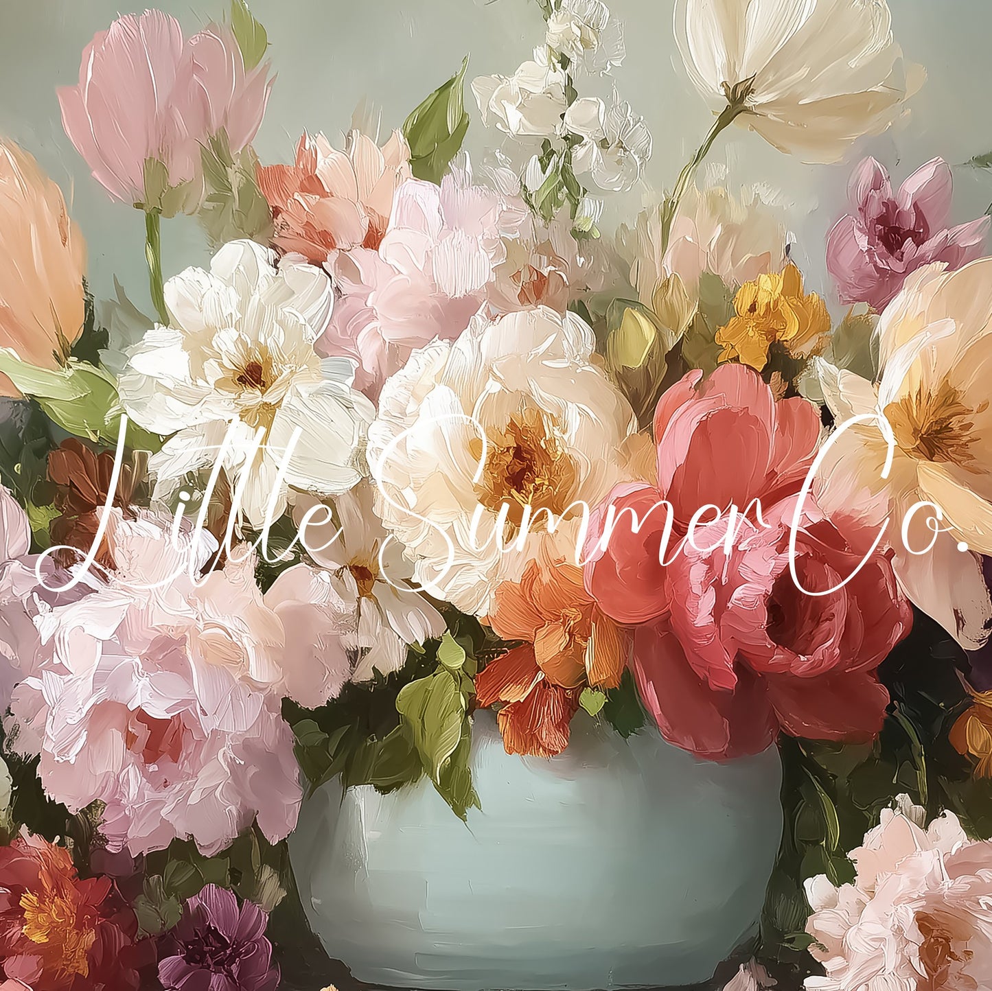 Flower Bouquet in Vase Frame TV Art displayed on a TV