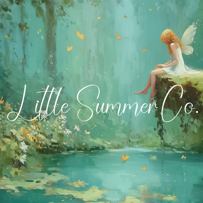 Fairy by the Forest Pond Frame TV Art displayed on a TV