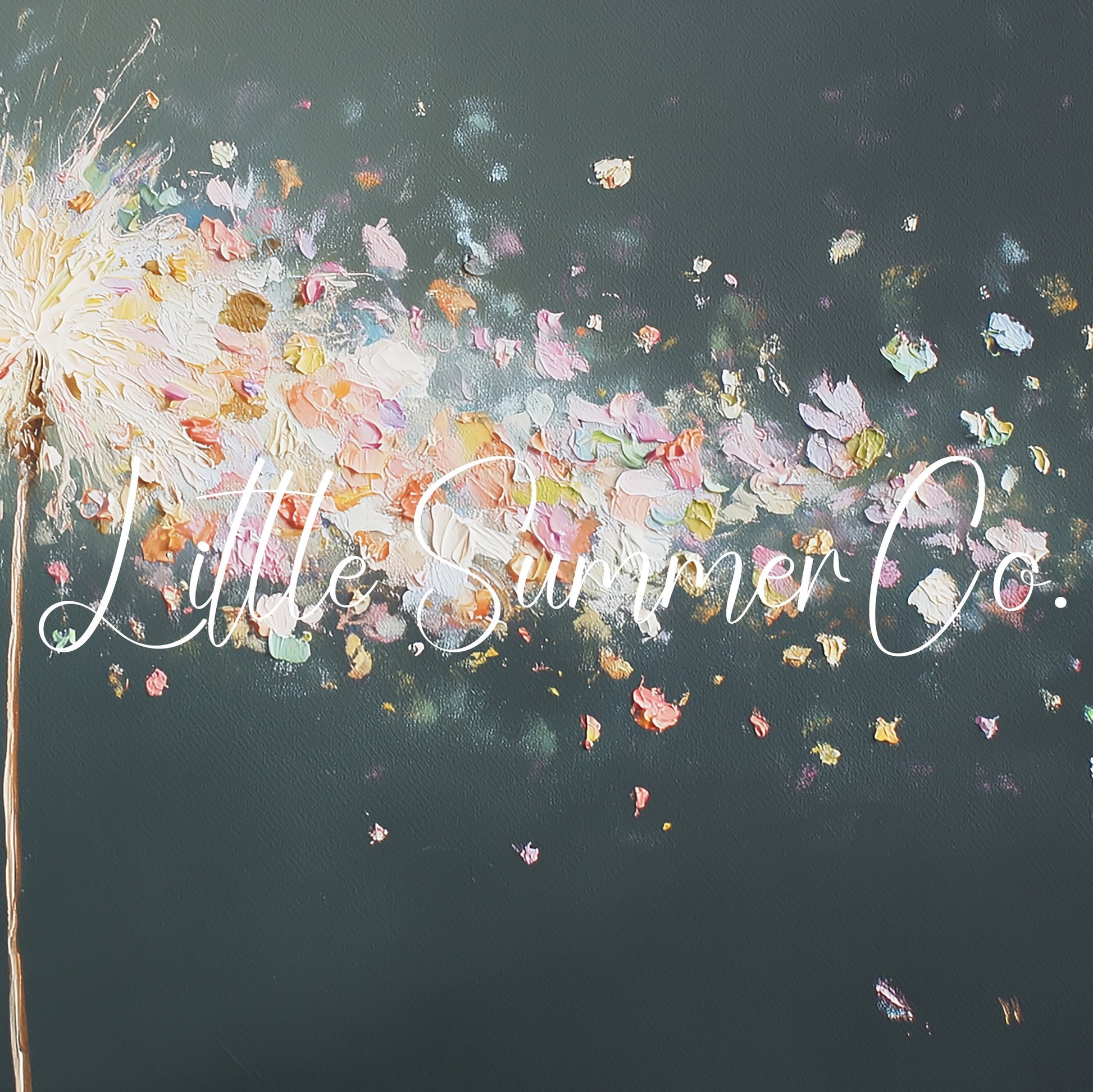 Sparkler Petals in the Wind Frame TV Art displayed on a TV