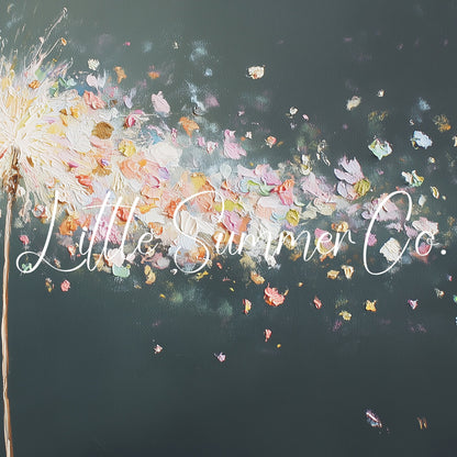 Sparkler Petals in the Wind Frame TV Art displayed on a TV