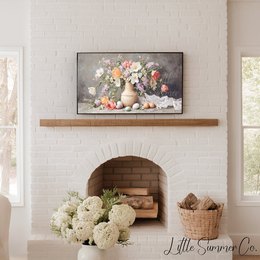 Bouquet Frame TV Art displayed on a TV