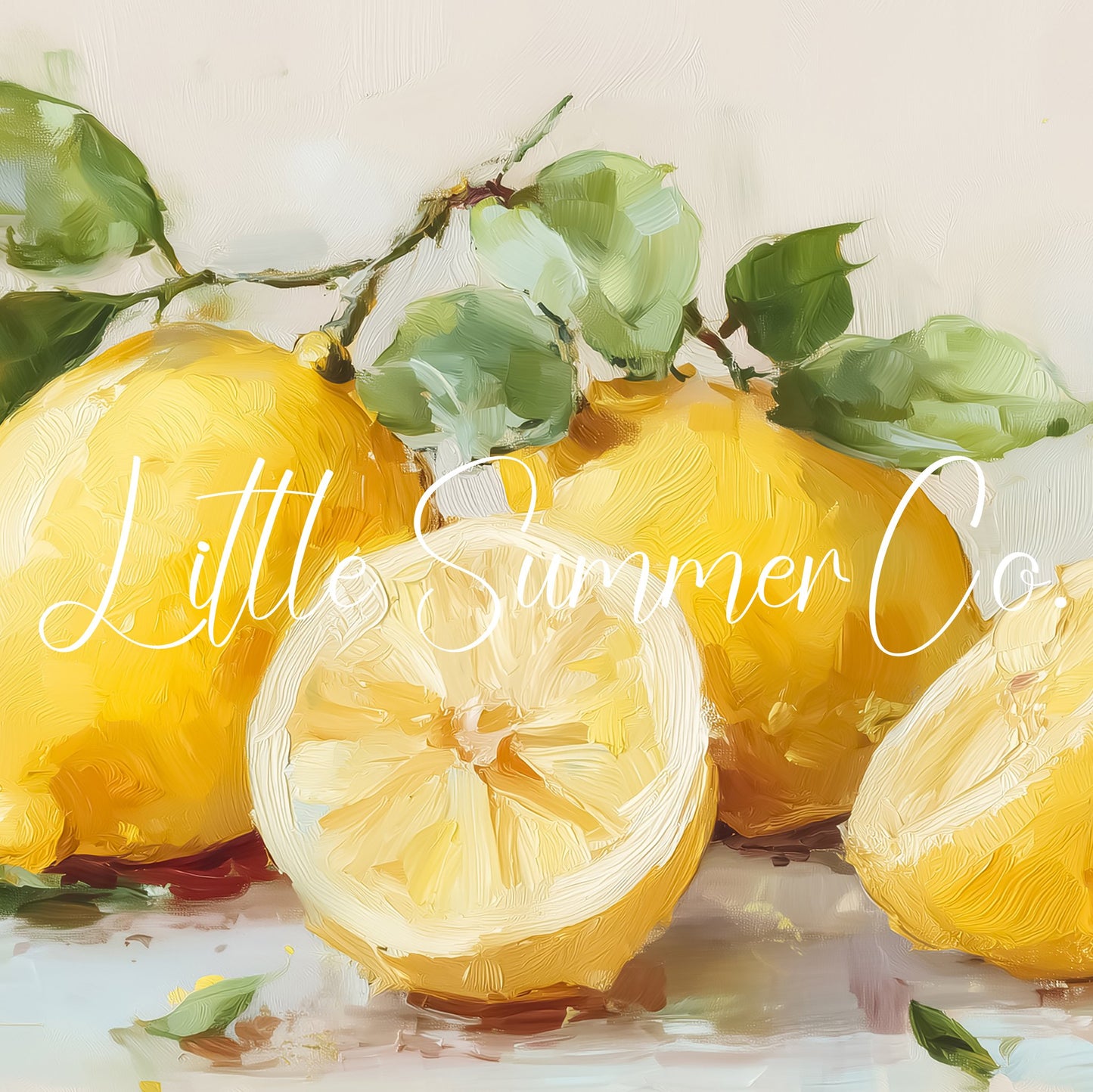 Lemons Frame TV Art displayed on a TV