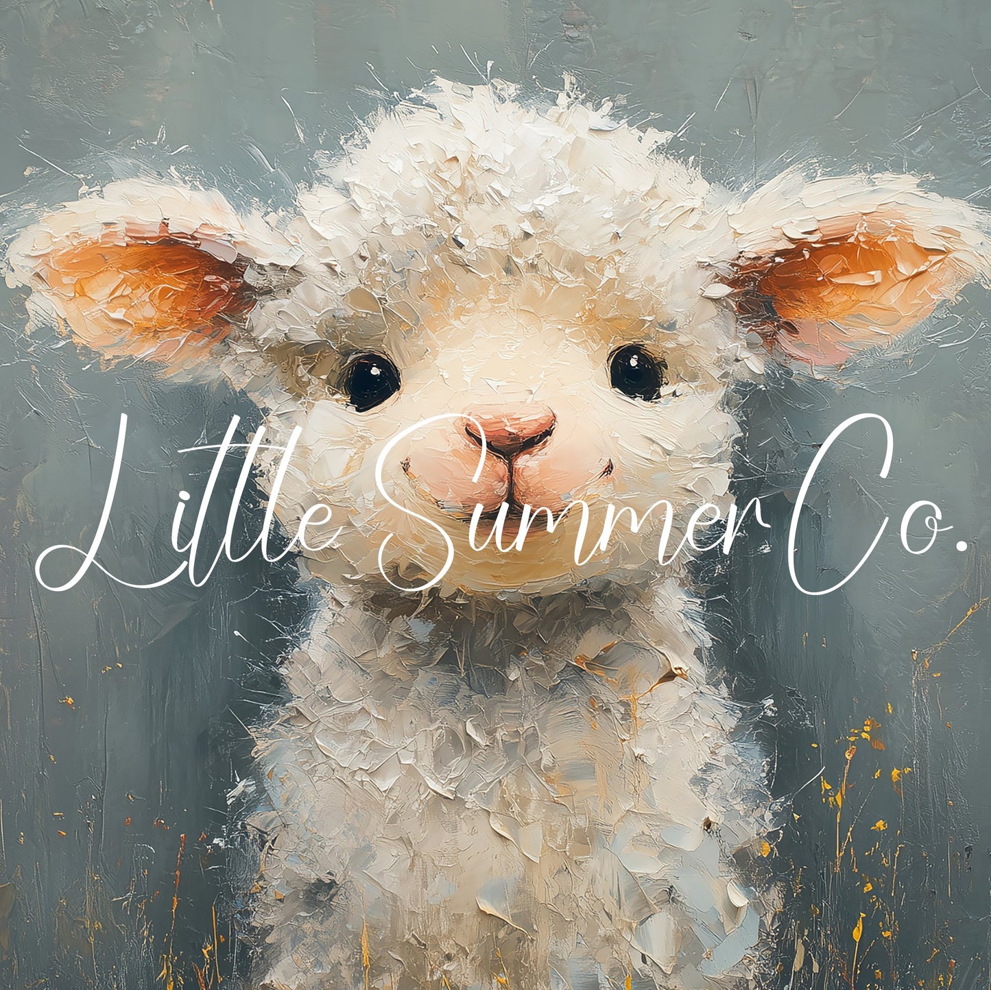 Fluffy Lamb Frame TV Art displayed on a TV
