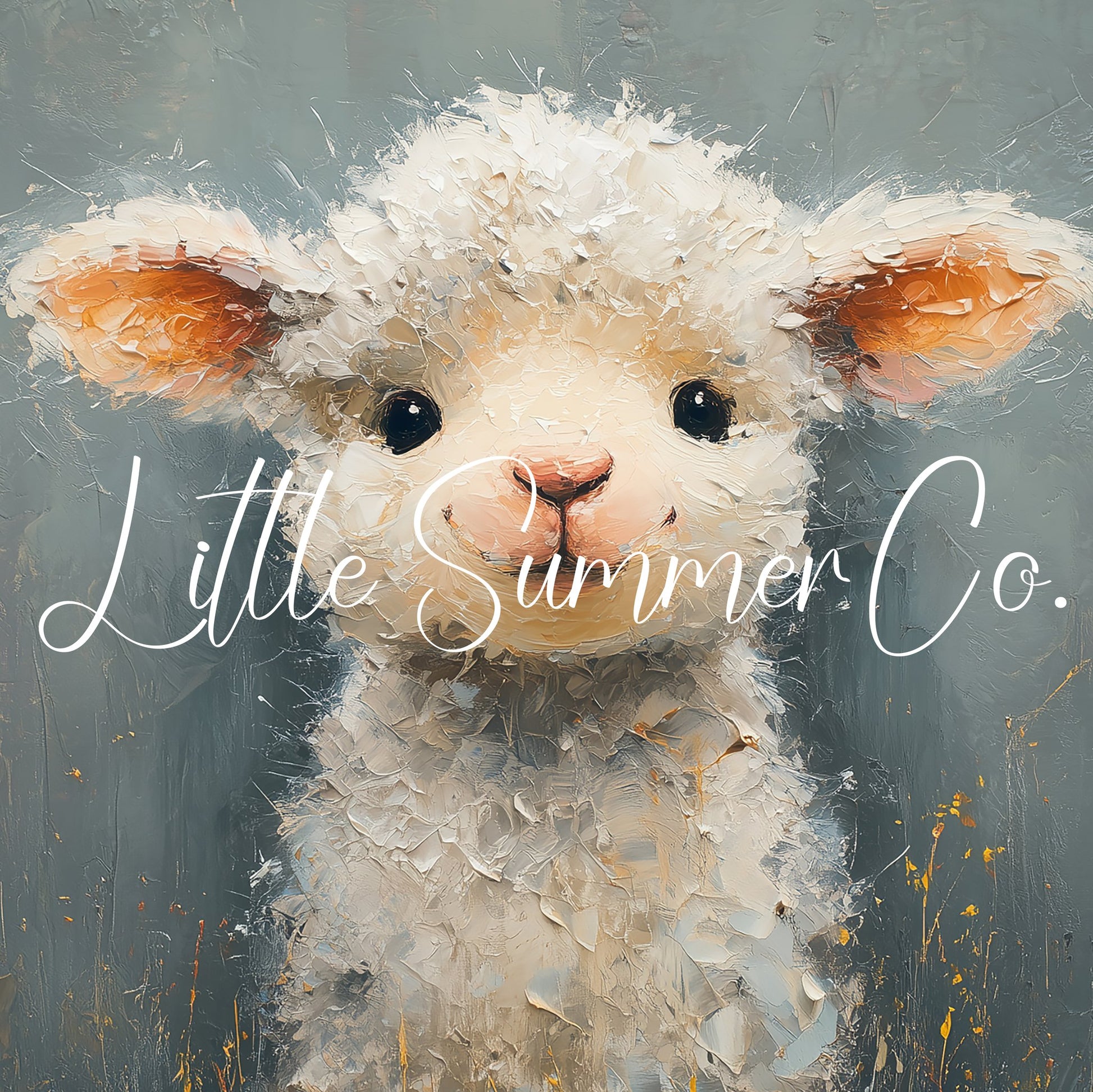 Fluffy Lamb Frame TV Art displayed on a TV