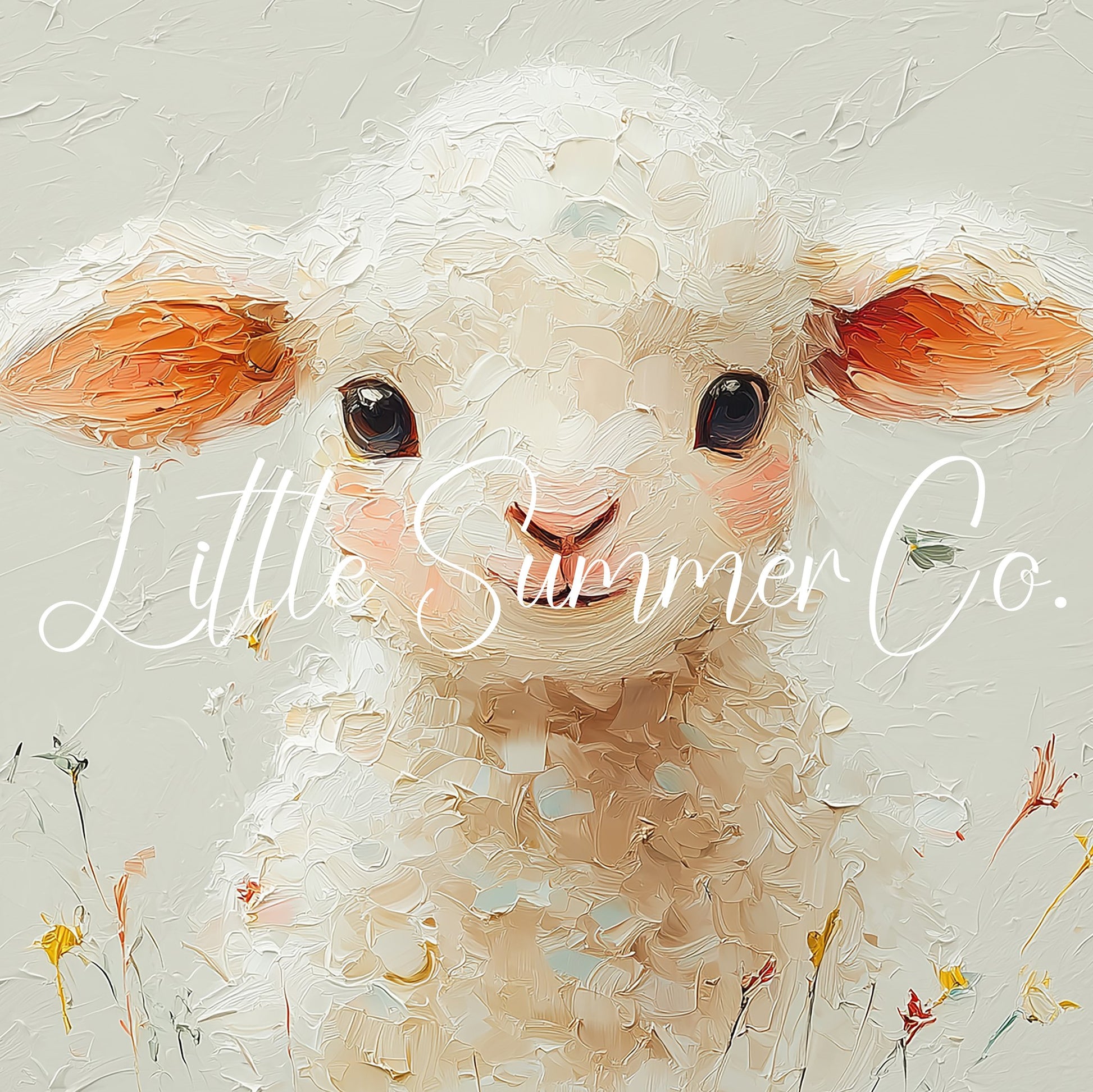 Baby Lamb Frame TV Art displayed on a TV