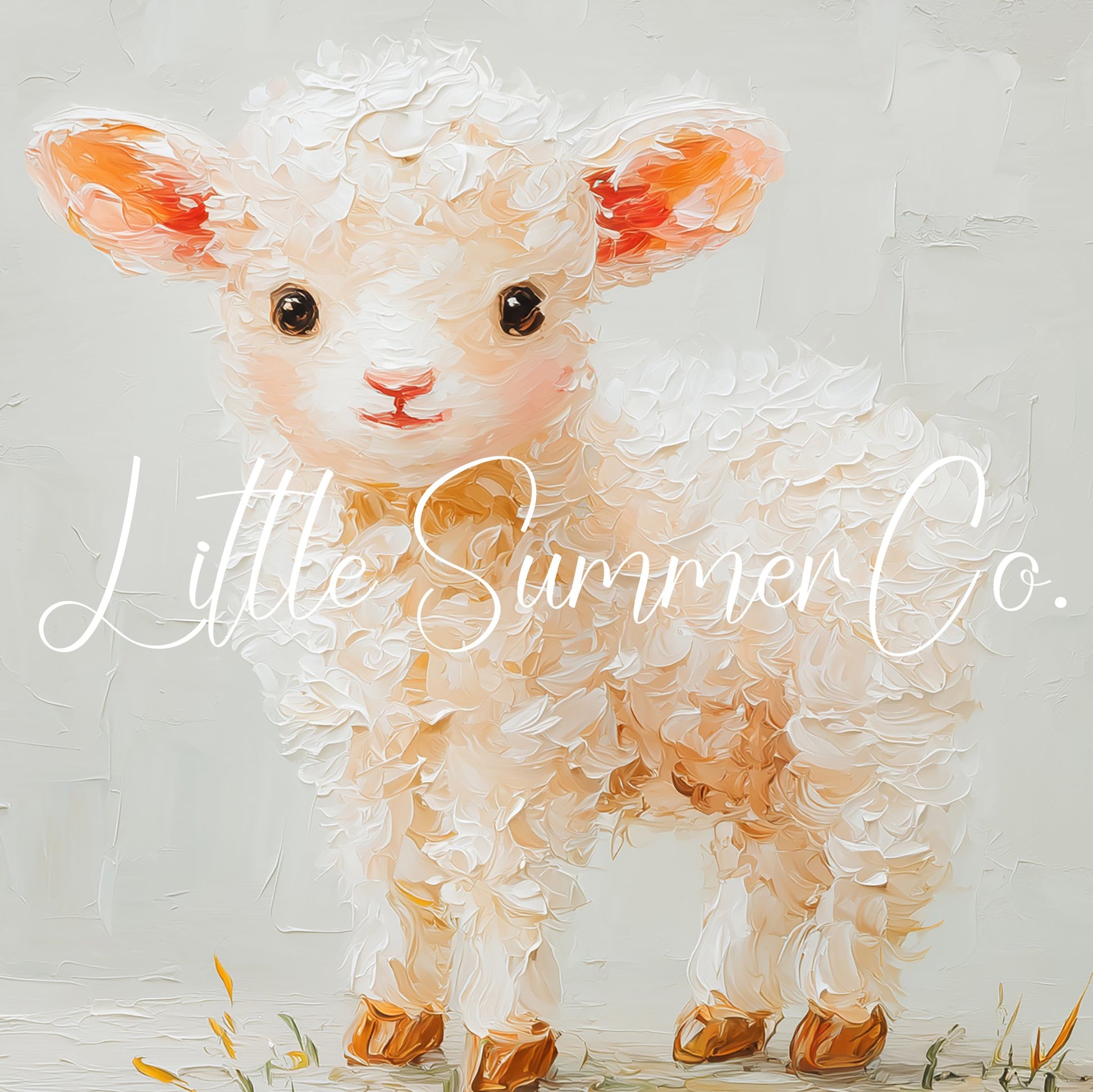 Cute Baby Lamb Frame TV Art displayed on a TV