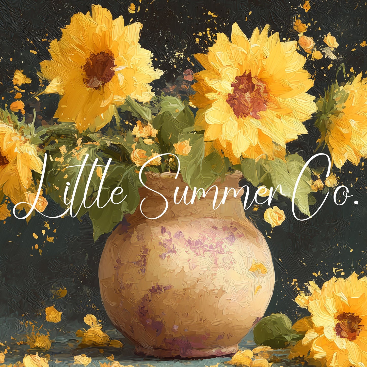 Sunflowers in Rustic Vase Frame TV Art displayed on a TV