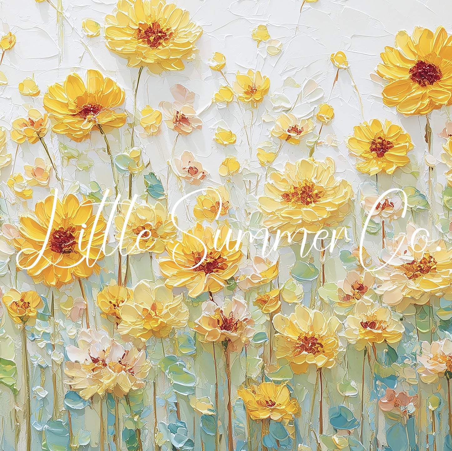 Yellow Daisy Flowers Frame TV Art displayed on a TV