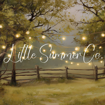 String Lights in Summer Forest Frame TV Art displayed on a TV