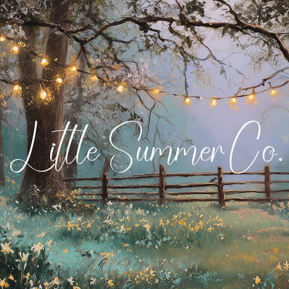 Woodland Fairy Lights and Daffodils Frame TV Art displayed on a TV