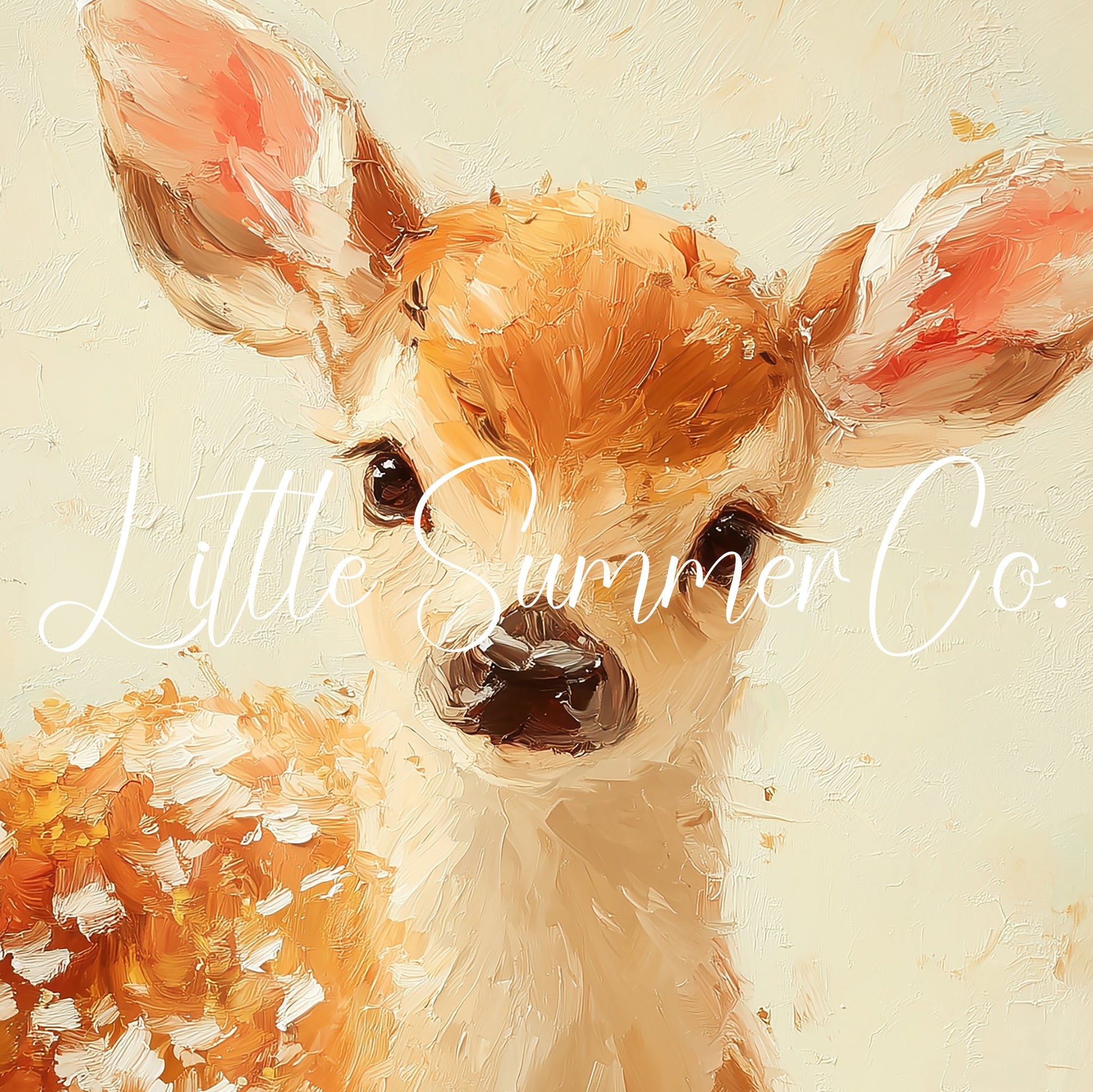 Baby Deer Fawn Frame TV Art displayed on a TV