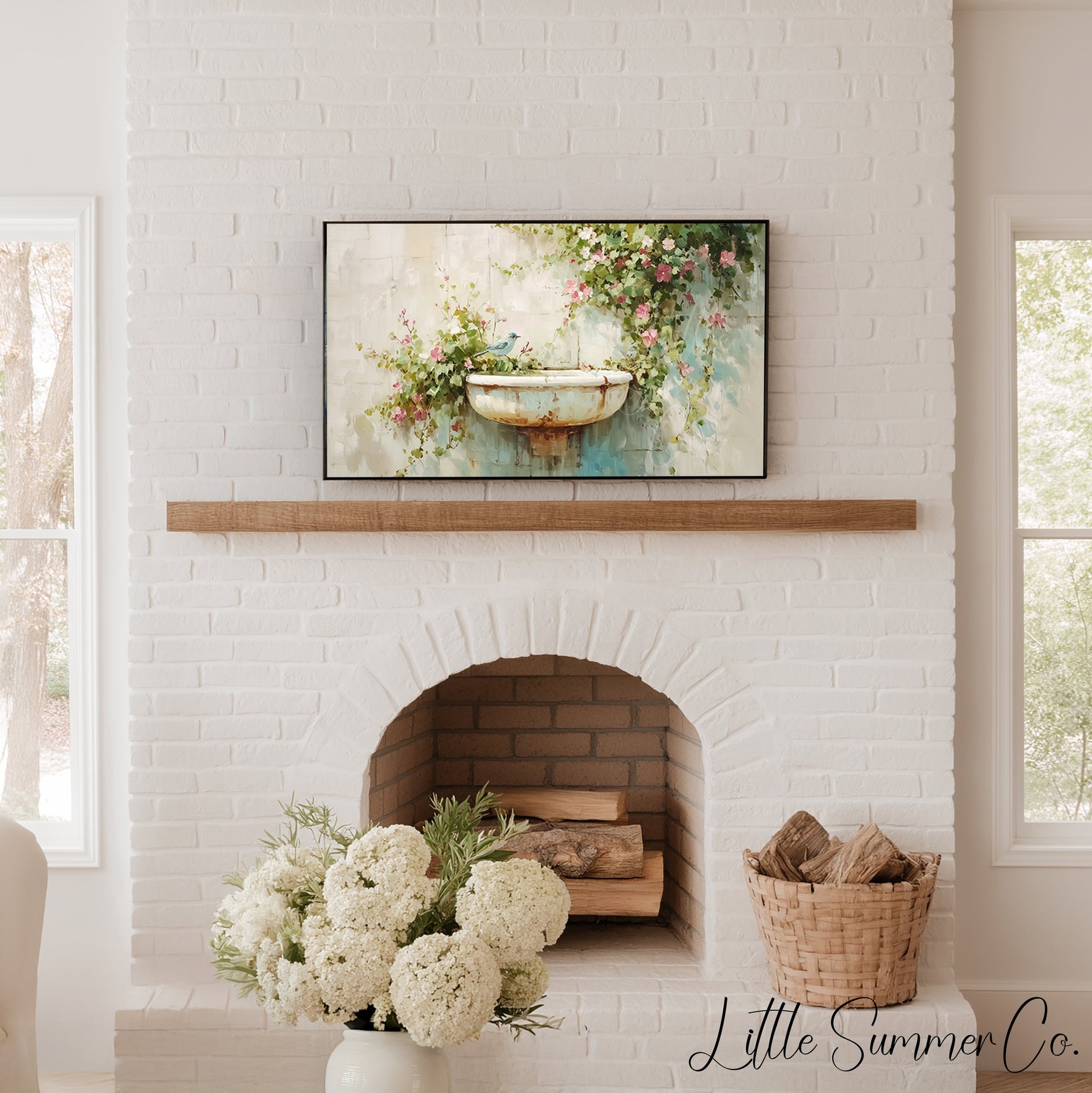 Garden Sink Frame TV Art displayed on a TV