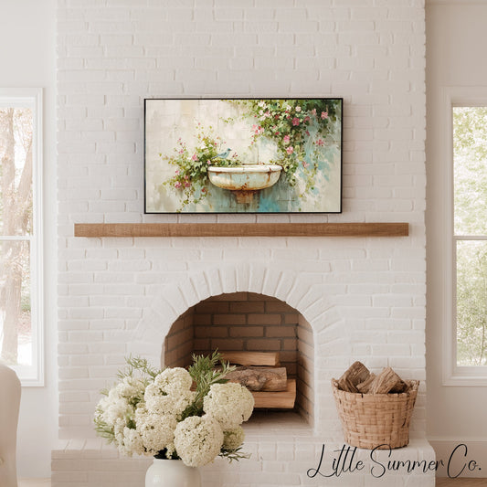 Garden Sink Frame TV Art displayed on a TV