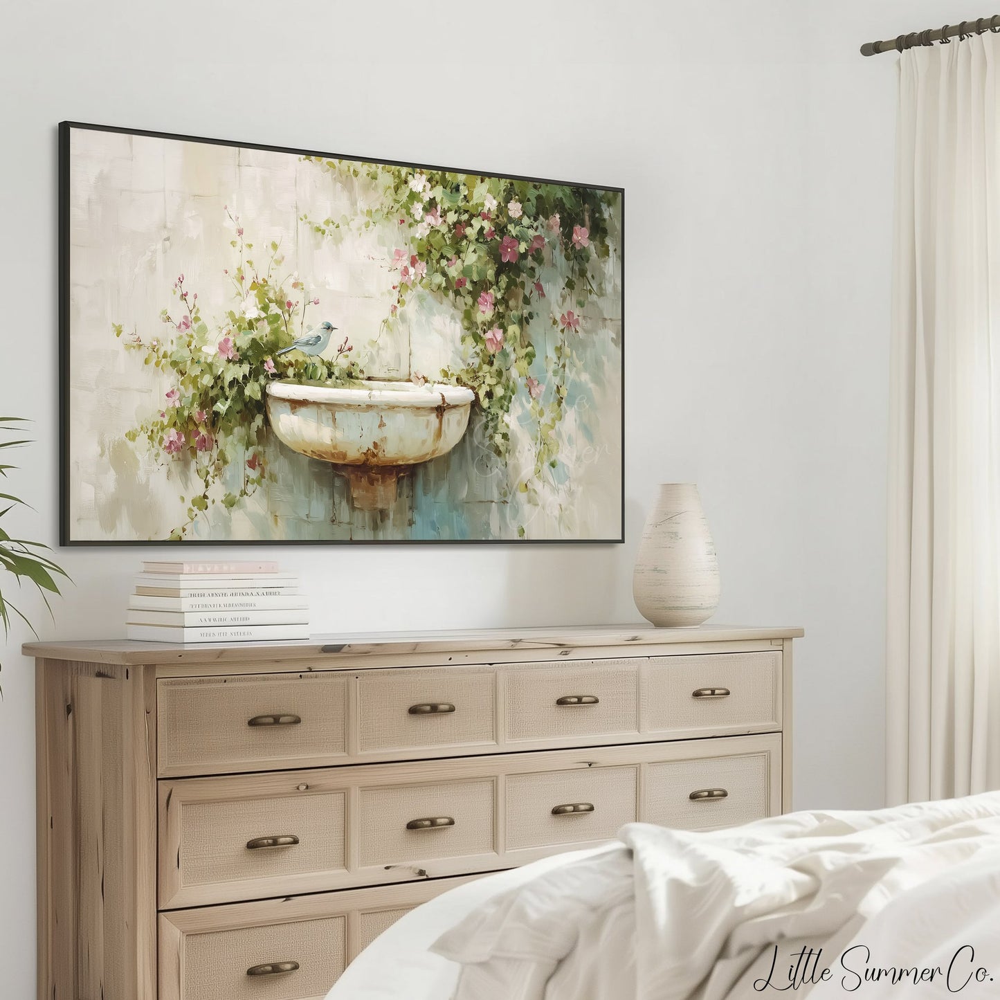 Garden Sink Frame TV Art displayed on a TV