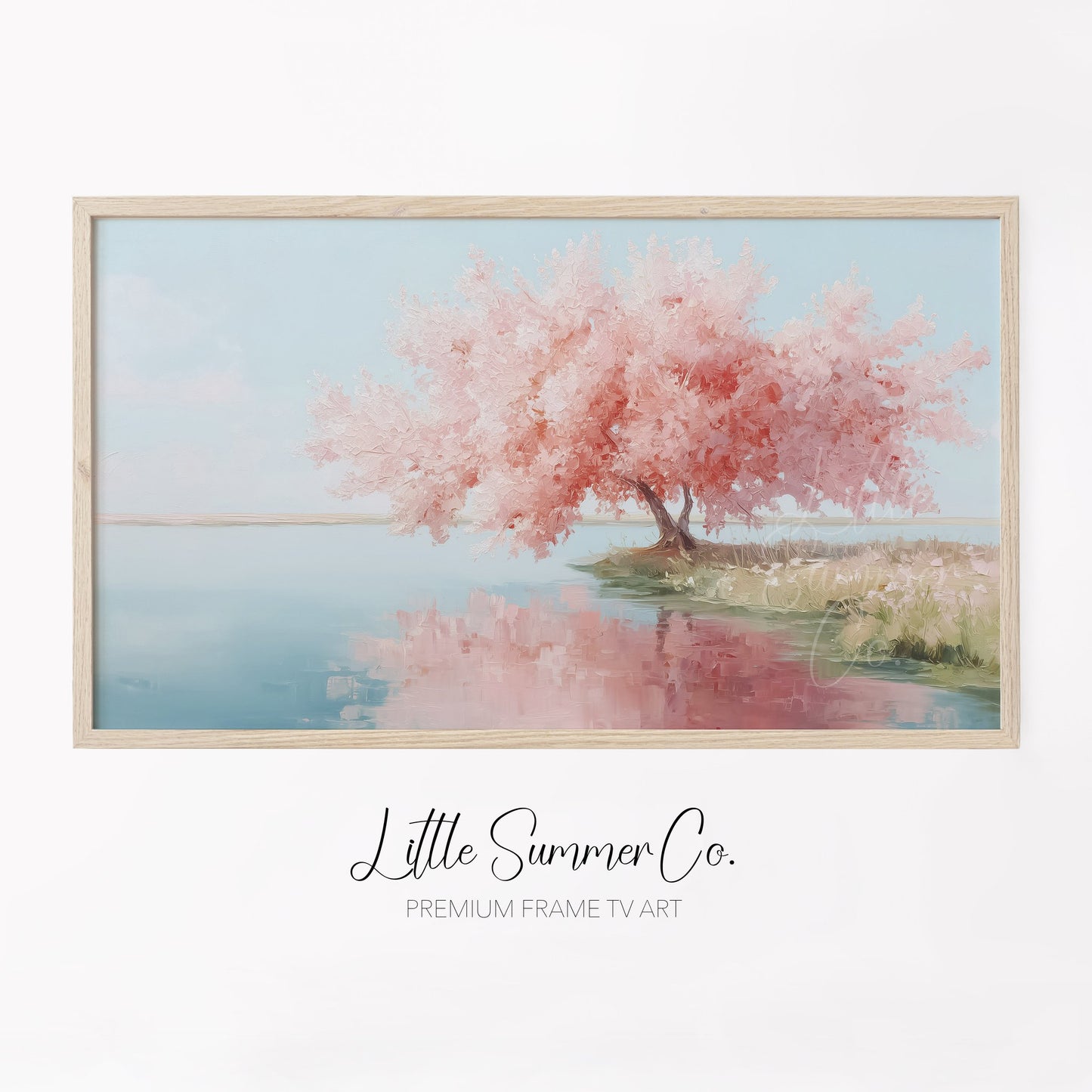 Blossom Tree Frame TV Art displayed on a TV