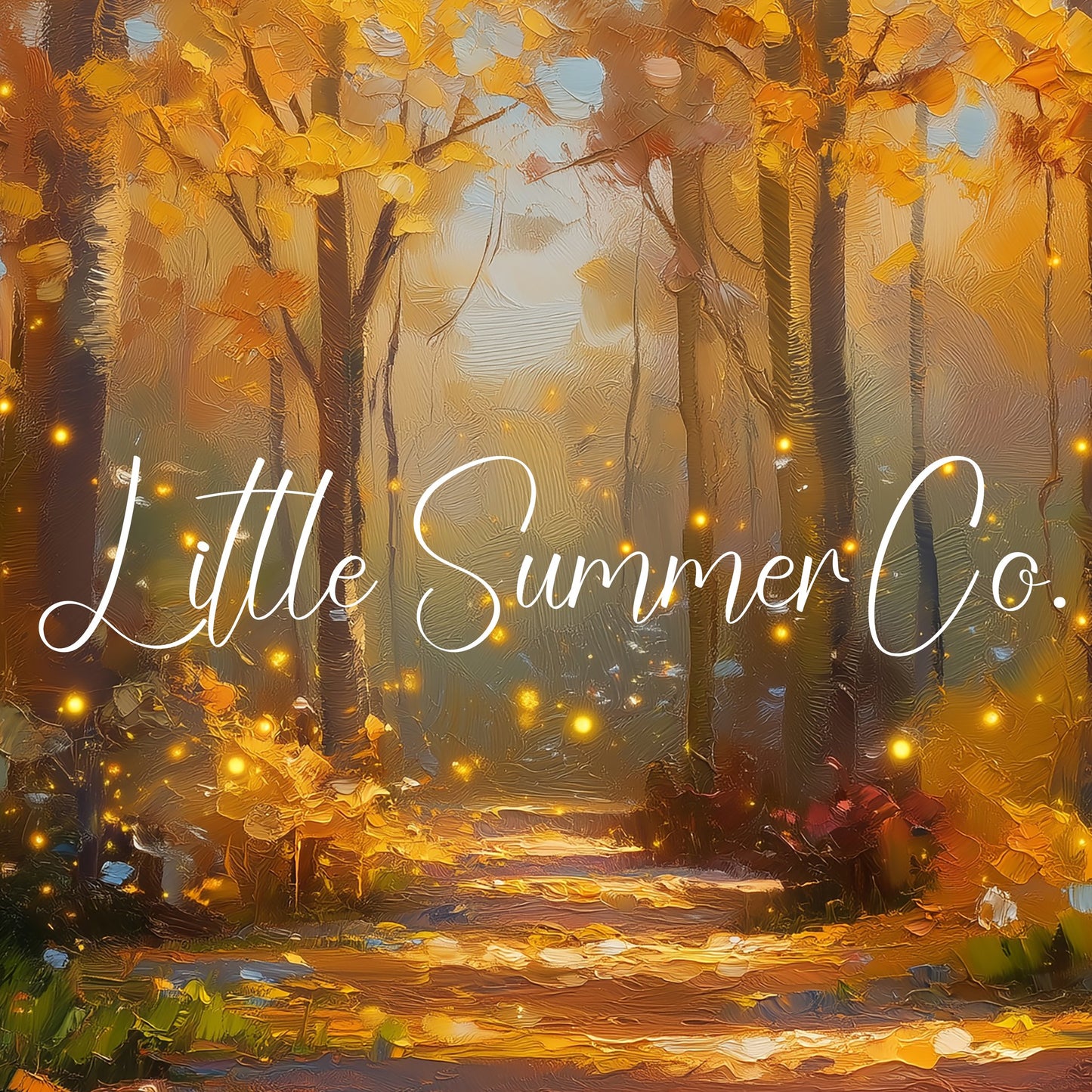 Glowing Autumn Forest Path Frame TV Art displayed on a TV