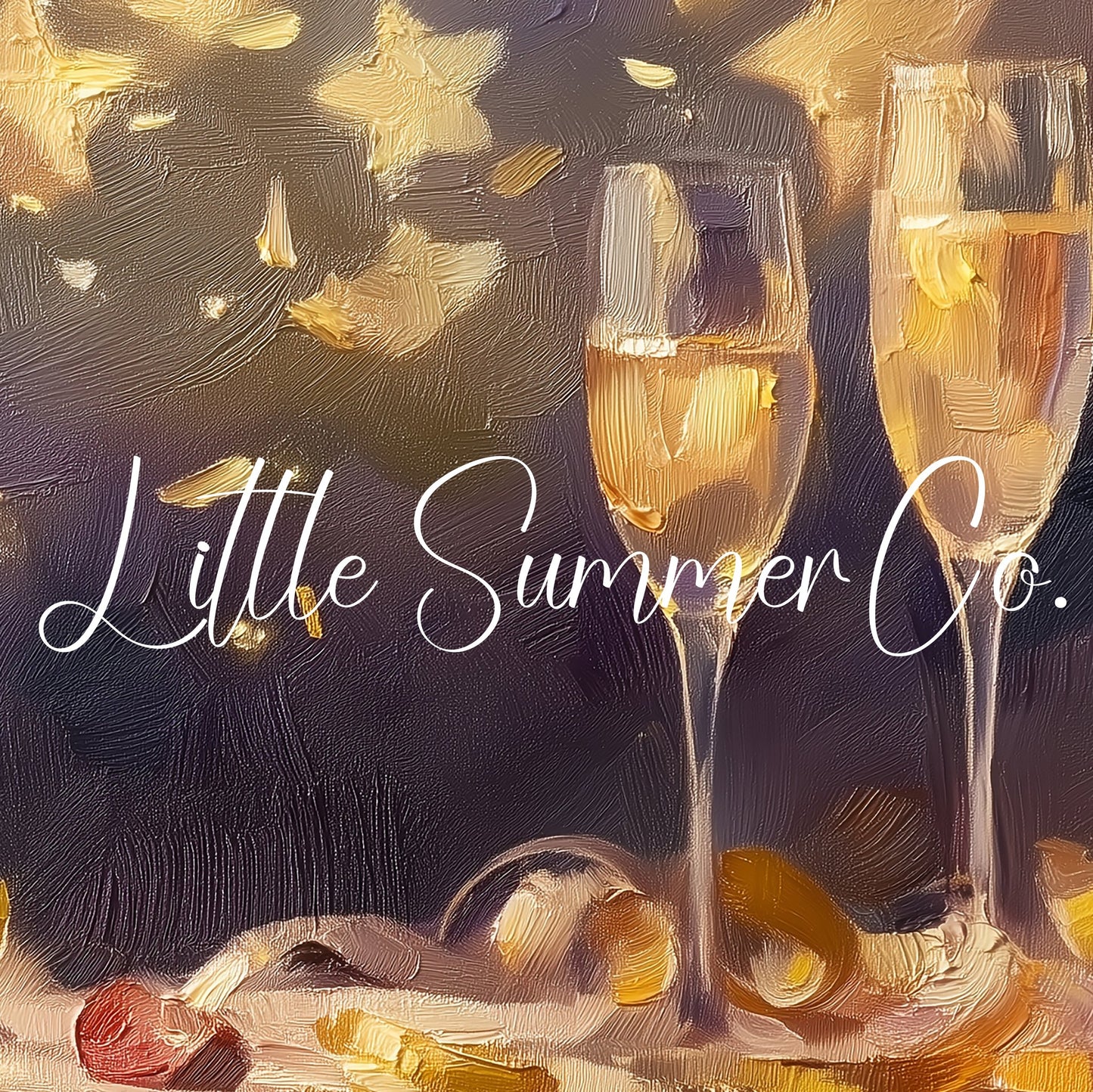 Champagne Toast Celebration Frame TV Art displayed on a TV