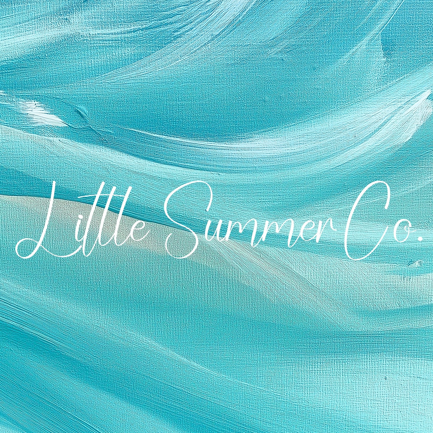 Turquoise Waves Frame TV Art displayed on a TV