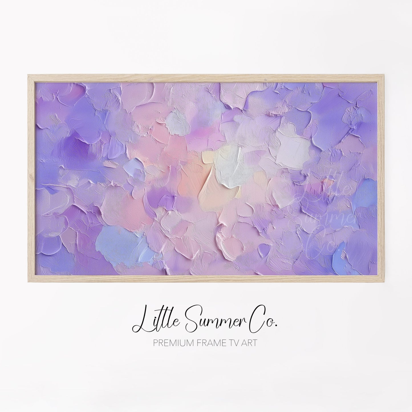 Violet Rose Frame TV Art displayed on a TV