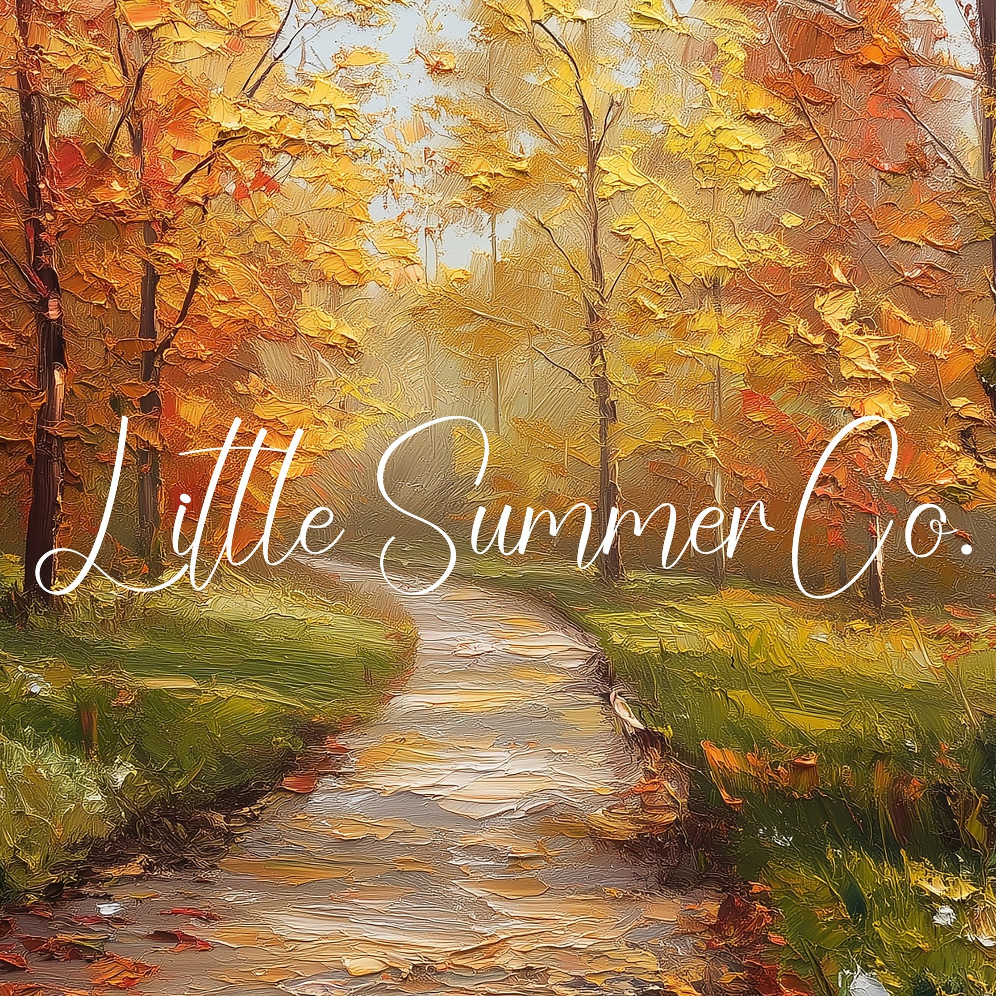 Misty Autumn Forest Path Frame TV Art displayed on a TV