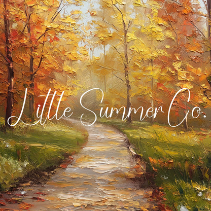 Misty Autumn Forest Path Frame TV Art displayed on a TV