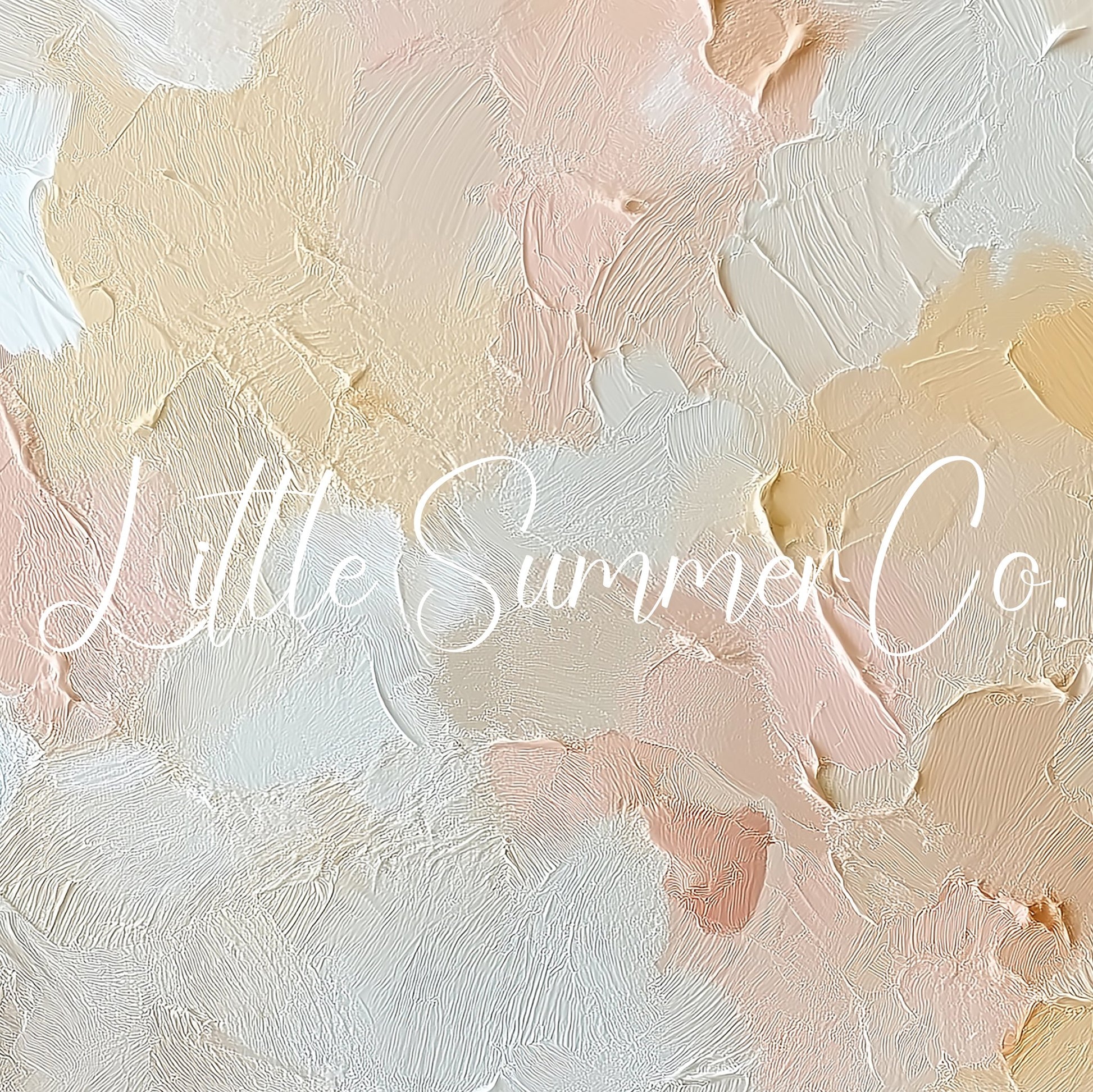 Soft Blush Cream Brushstroke Frame TV Art displayed on a TV