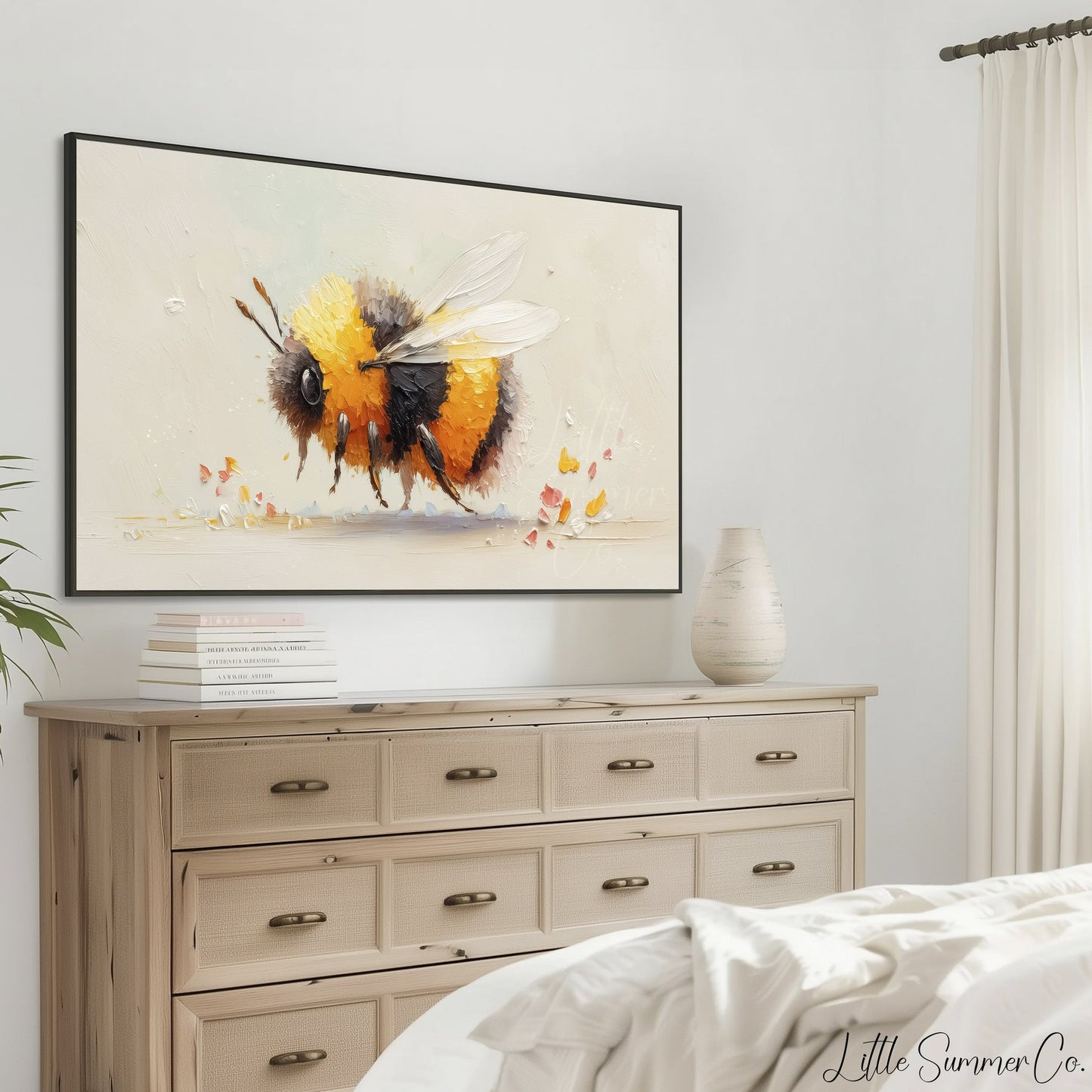 Bumblebee Frame TV Art displayed on a TV