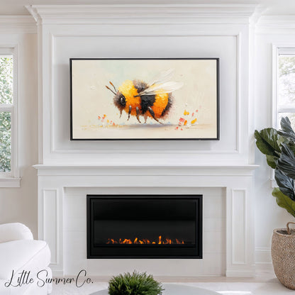 Bumblebee Frame TV Art displayed on a TV