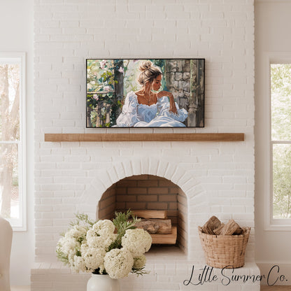 Enchanted Princess Frame TV Art displayed on a TV