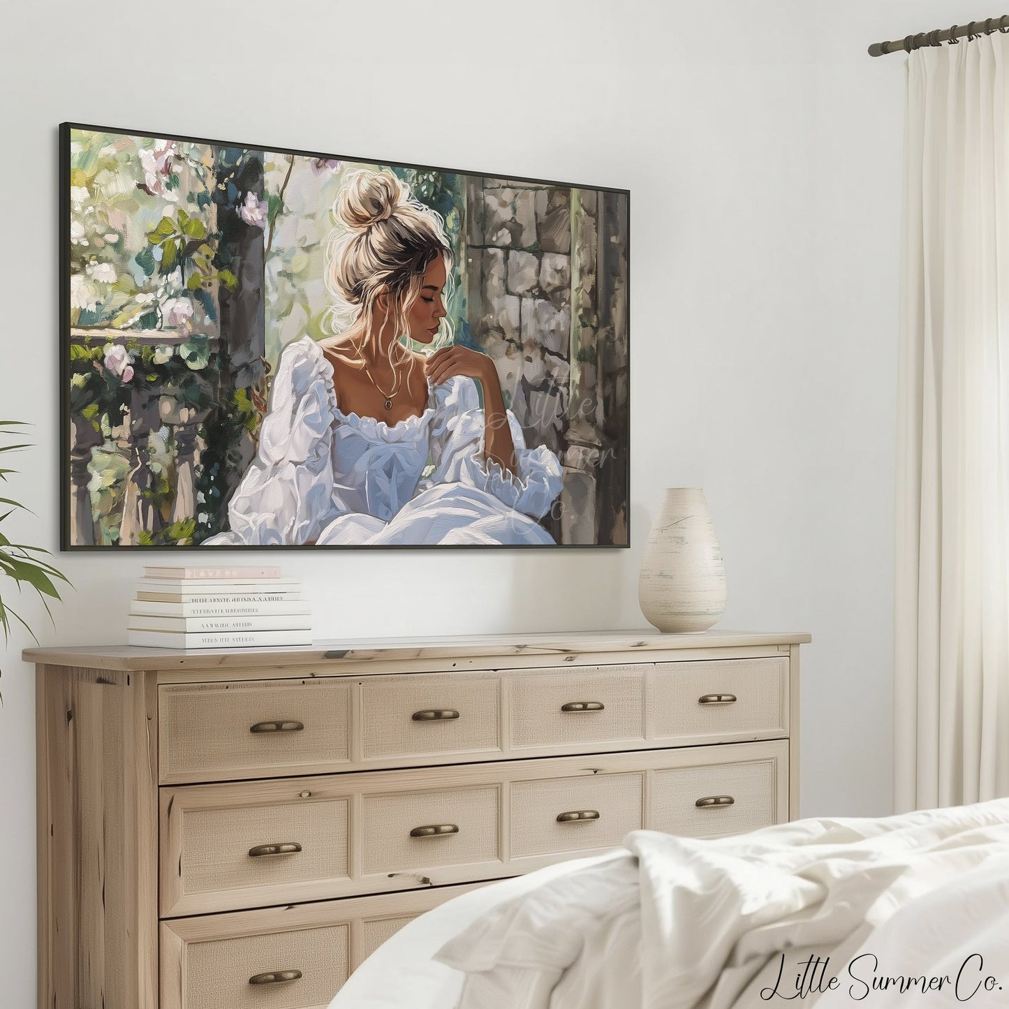 Enchanted Princess Frame TV Art displayed on a TV