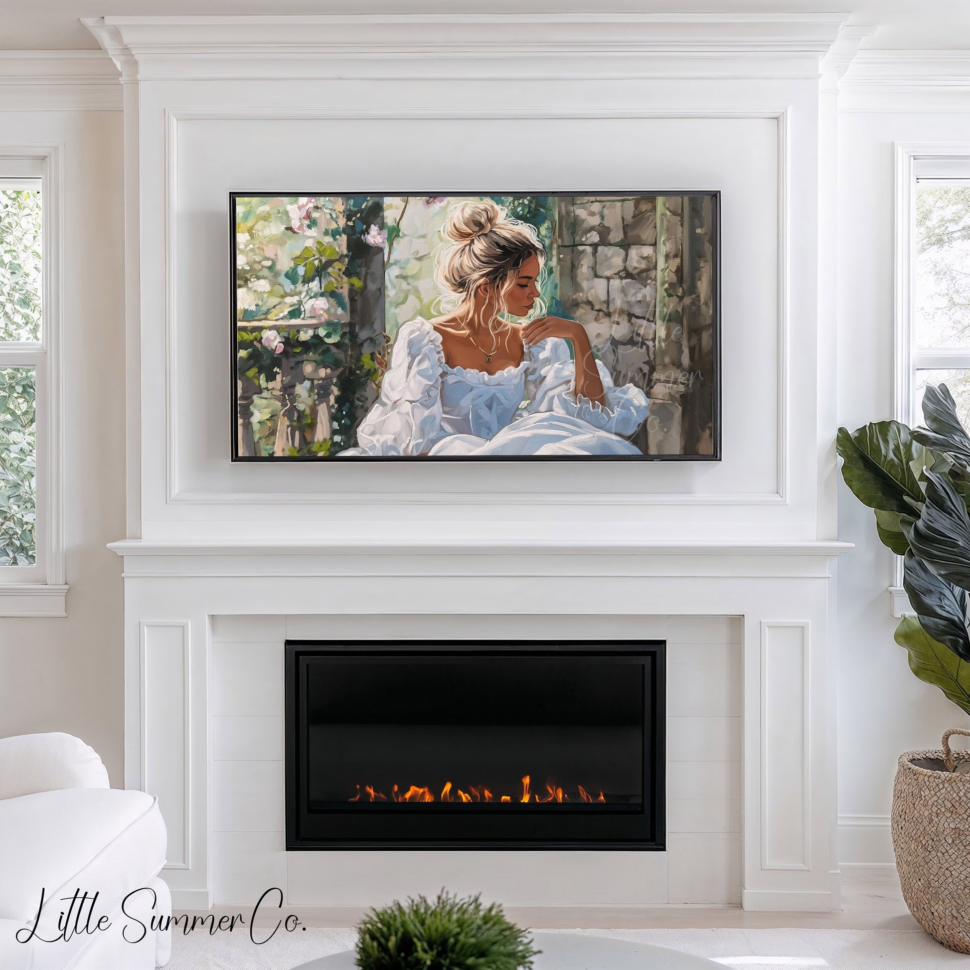 Enchanted Princess Frame TV Art displayed on a TV