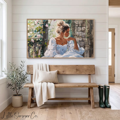 Enchanted Princess Frame TV Art displayed on a TV