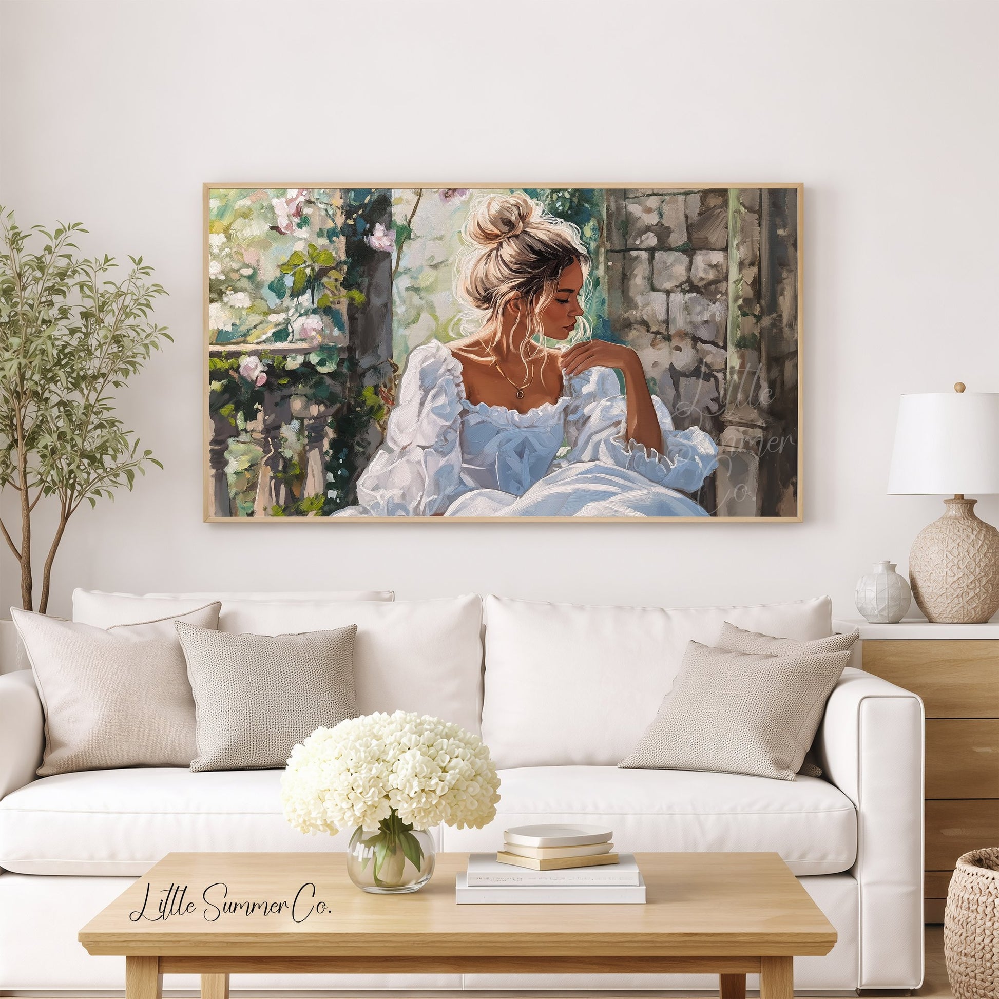 Enchanted Princess Frame TV Art displayed on a TV