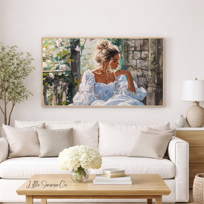 Enchanted Princess Frame TV Art displayed on a TV