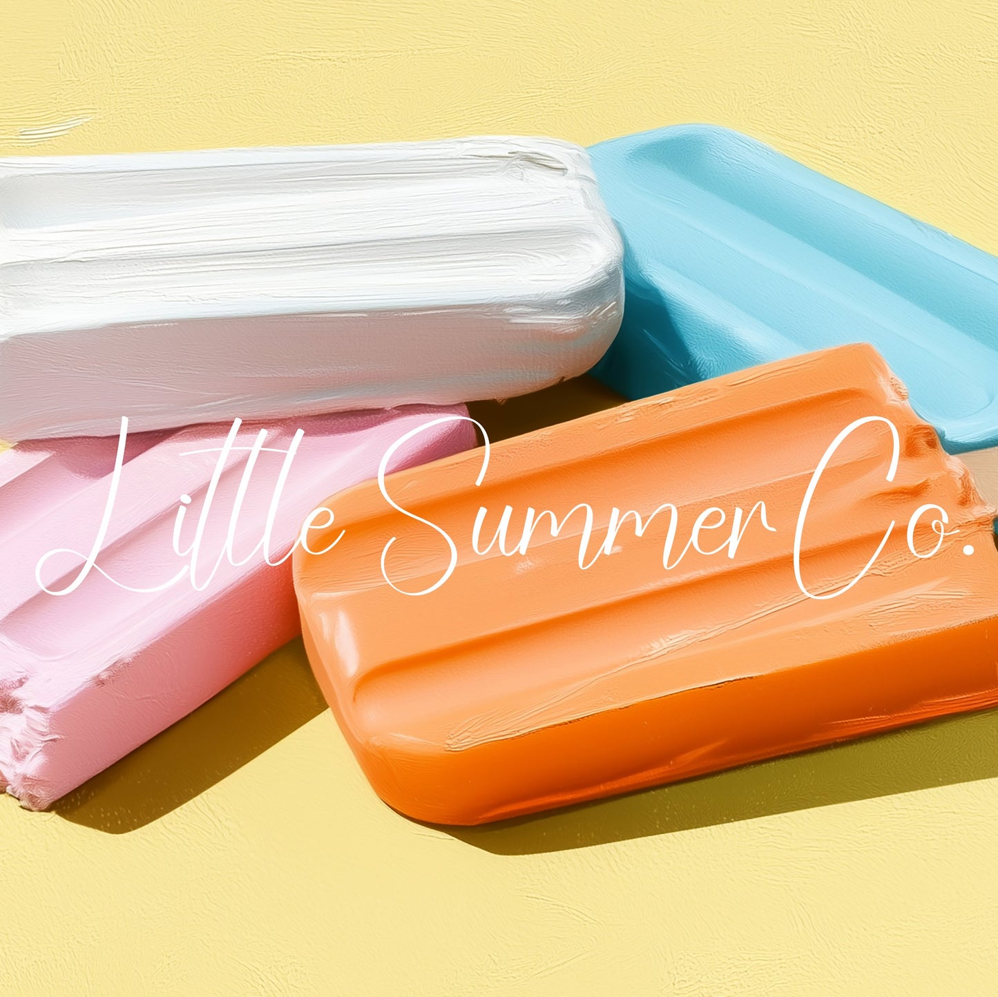 Colourful Popsicles Frame TV Art displayed on a TV
