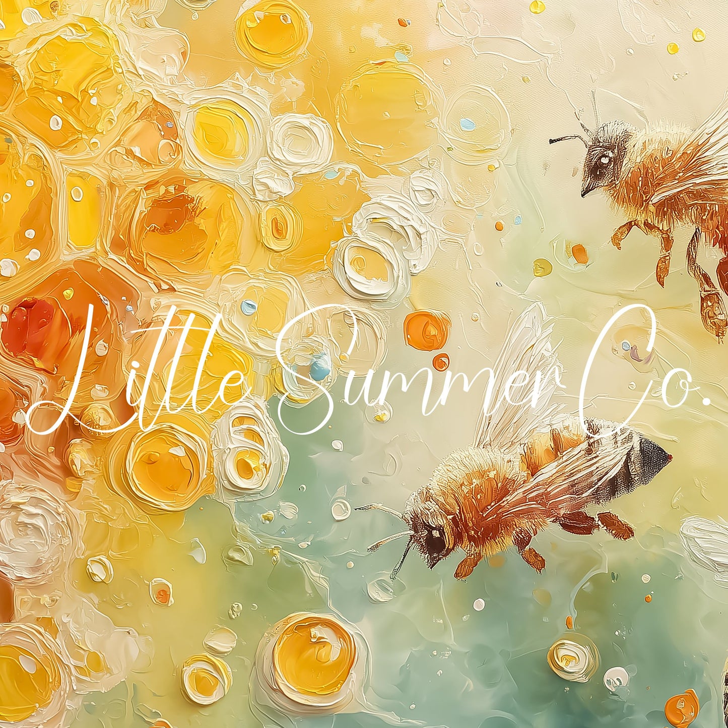 Honey Bees Frame TV Art displayed on a TV